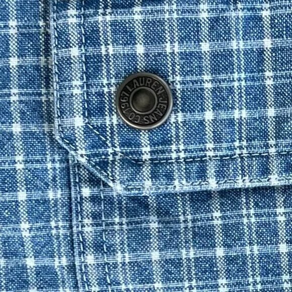 Vintage Lauren Jeans Co. Authentic Dry Goods Suppliers Jean Jacket Size Small - Picture 9 of 12